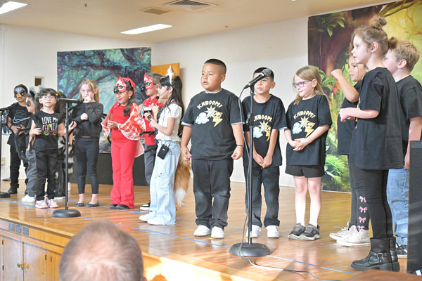 More of the child performers on stage.